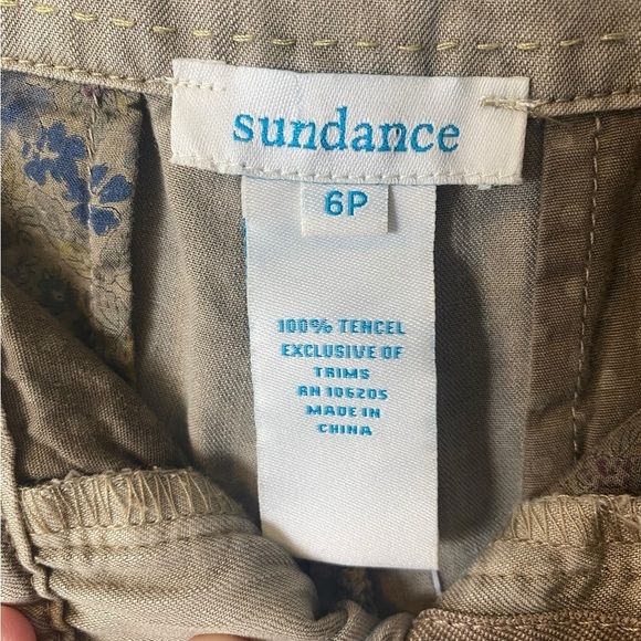 Sundance Kendricks Tan Tencel Wide Leg Pants - Picture 6 of 7